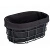WENKO Corbeille à Pain Bela, Corbeille Black Outdoor Kitchen Pour Le Bain, Petits Pains Ou Baguettes, En Métal Thermolaqué Avec Insert Retirable Et Lavable, 100 % Coton, 27 X 17 X 11,5 Cm, Noir 2 WENKO Corbeille à Pain Bela, Corbeille Black Outdoor Kitchen Pour Le Bain, Petits Pains Ou Baguettes, En Métal Thermolaqué Avec Insert Retirable Et Lavable, 100 % Coton, 27 X 17 X 11,5 Cm, Noir -WENKO Soldes 57105339 1