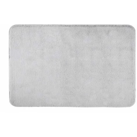 WENKO Tapis De Bain Saravan, Tapis De Bain En Matière Microfibre Douce (100 % Polyester) Avec Hauteur De Poil De 20 mm Et Dessous Antidérapant, Séchage Rapide Et Non Pelucheux, 50 X 80 Cm, Gris Clair 3 WENKO Tapis De Bain Saravan, Tapis De Bain En Matière Microfibre Douce (100 % Polyester) Avec Hauteur De Poil De 20 mm Et Dessous Antidérapant, Séchage Rapide Et Non Pelucheux, 50 X 80 Cm, Gris Clair