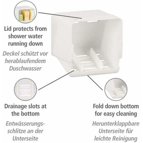 WENKO Porte-savon Turbo-Loc® Tonale, Blanc 5 WENKO Porte-savon Turbo-Loc® Tonale, Blanc – Image 3