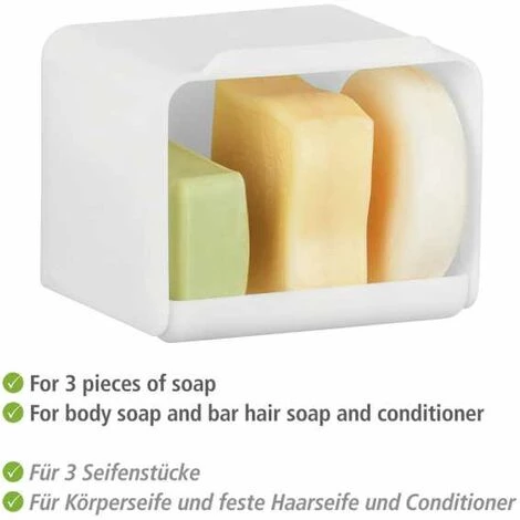 WENKO Porte-savon Turbo-Loc® Tonale, Blanc 7 WENKO Porte-savon Turbo-Loc® Tonale, Blanc – Image 5