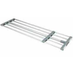 WENKO Etagère De Rangement Télescopique Pour Placard Ou Dressing, Range Chaussure, Portant Vêtement, Aluminium, 70-120x3x23 Cm, Argent