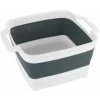 WENKO Bac De Lavage Pliable Sira, Bac-vaisselle Pliable Avec Bouchon D'écoulement Intégré & Anses Pour Un Transport Facile, Rangement Peu Encombrant, 8 Litres, (l X H X P) 39 X 32,5 X 18, Gris/blanc 2 WENKO Bac De Lavage Pliable Sira, Bac-vaisselle Pliable Avec Bouchon D'écoulement Intégré & Anses Pour Un Transport Facile, Rangement Peu Encombrant, 8 Litres, (l X H X P) 39 X 32,5 X 18, Gris/blanc -WENKO Soldes 58115006 1