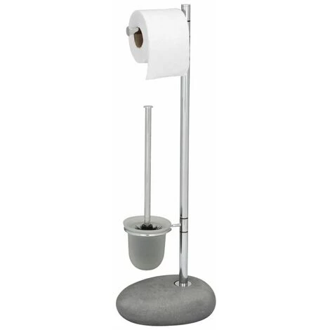 Wenko 19494100 Porte-Brosse Pebble Stone Gris 4 Wenko 19494100 Porte-Brosse Pebble Stone Gris – Image 2