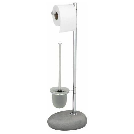 Wenko 19494100 Porte-Brosse Pebble Stone Gris 5 Wenko 19494100 Porte-Brosse Pebble Stone Gris – Image 3