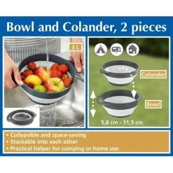 WENKO Bol Et Passoire 2 En 1 - Longueur 26 Hauteur 20 Profondeur 11 Cm - Gris Foncé 9 WENKO Bol Et Passoire 2 En 1 - Longueur 26 Hauteur 20 Profondeur 11 Cm - Gris Foncé -WENKO Soldes 59795056 4