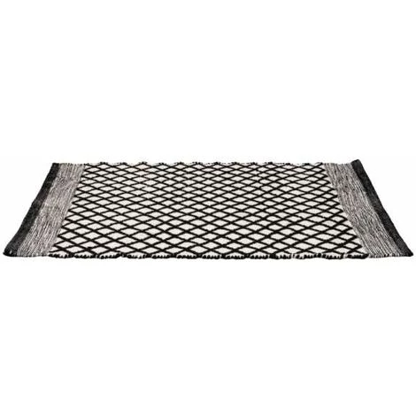 WENKO Tapis De Bain Tara, Tapis De Bain Durable, Fabriqué En Bouteilles PET Recyclées Au Visuel Ethno Tendance Et Dessous Antidérapant, Lavable Jusqu'à 40°C, (l X H) : 50 X 80 Cm, Noir/blanc 7 WENKO Tapis De Bain Tara, Tapis De Bain Durable, Fabriqué En Bouteilles PET Recyclées Au Visuel Ethno Tendance Et Dessous Antidérapant, Lavable Jusqu'à 40°C, (l X H) : 50 X 80 Cm, Noir/blanc – Image 5