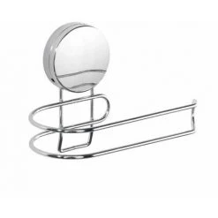 WENKO Porte Papier Toilette Mural Osimo, Dérouleur Papier Toilette Mural Fixation Sans Perçage "Static Loc Plus", Acier, 15,5x13x8,5 Cm, Chromé