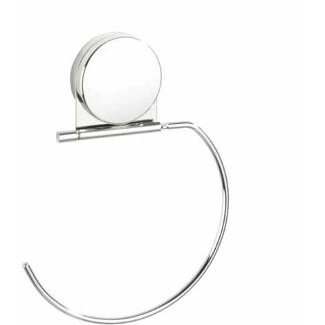 WENKO Porte Serviette Salle De Bain Mural Osimo, Anneau Porte Serviette Mural Fixation Sans Perçage "Static Loc Plus", Acier - Plastique, 15,5x20,5x2 Cm, Chromé 3 WENKO Porte Serviette Salle De Bain Mural Osimo, Anneau Porte Serviette Mural Fixation Sans Perçage "Static Loc Plus", Acier - Plastique, 15,5x20,5x2 Cm, Chromé