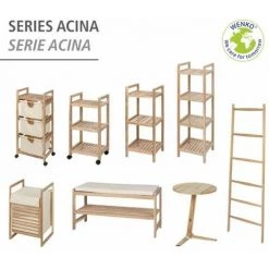 WENKO Table De Nuit Scandinave Acina, Petite Table D'appoint Avec Tiroir, Bois Acacia Certifié FSC, 50x55x50 Cm, Marron 11 WENKO Table De Nuit Scandinave Acina, Petite Table D'appoint Avec Tiroir, Bois Acacia Certifié FSC, 50x55x50 Cm, Marron -WENKO Soldes 60349355 5