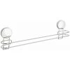 WENKO Porte Serviette Salle De Bain Mural Osimo, Barre Porte Serviette Fixation Sans Perçage "Static Loc Plus", Acier, 45x13x6 Cm, Brillant -WENKO Soldes 60349365 1