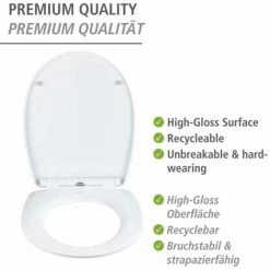 WENKO Abattant WC Original Polar, Abattant WC Avec Frein De Chute "easy Close", Fixation Acier Inox "fix Clip", Thermoplastique, 36,5x45 Cm, Multicolore 9 WENKO Abattant WC Original Polar, Abattant WC Avec Frein De Chute "easy Close", Fixation Acier Inox "fix Clip", Thermoplastique, 36,5x45 Cm, Multicolore -WENKO Soldes 61257920 3