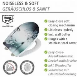WENKO Abattant WC Original Polar, Abattant WC Avec Frein De Chute "easy Close", Fixation Acier Inox "fix Clip", Thermoplastique, 36,5x45 Cm, Multicolore 10 WENKO Abattant WC Original Polar, Abattant WC Avec Frein De Chute "easy Close", Fixation Acier Inox "fix Clip", Thermoplastique, 36,5x45 Cm, Multicolore -WENKO Soldes 61257920 4