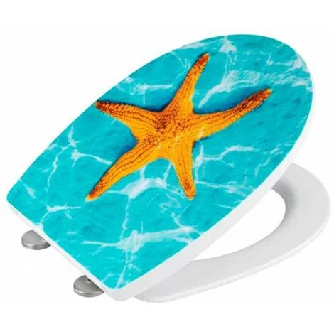 WENKO Abattant WC Original Tonga, Abattant WC Avec Frein De Chute "easy Close", Fixation Acier Inox "fix Clip", Thermoplastique, 36,5x45 Cm, Multicolore 7 WENKO Abattant WC Original Tonga, Abattant WC Avec Frein De Chute "easy Close", Fixation Acier Inox "fix Clip", Thermoplastique, 36,5x45 Cm, Multicolore – Image 5