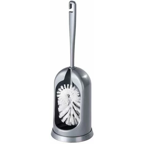 WENKO Brosse WC Standard - Brosse Double, Excellent Rapport Qualité/Prix, Brosse WC Ergonomique Pour Un Nettoyage Efficace Dans La Cuvette Des WC, Plastique, Ø 12x39 Cm, Gris 3 WENKO Brosse WC Standard - Brosse Double, Excellent Rapport Qualité/Prix, Brosse WC Ergonomique Pour Un Nettoyage Efficace Dans La Cuvette Des WC, Plastique, Ø 12x39 Cm, Gris