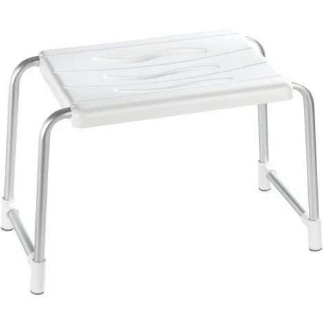 WENKO Tabouret De Douche Avec Pieds Antidérapants - 50 X 23,5 X 35 - Blanc 3 WENKO Tabouret De Douche Avec Pieds Antidérapants - 50 X 23,5 X 35 - Blanc