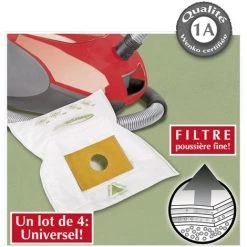 WENKO Sachets D'aspirateur Univers-AL-bag® - 35 X 27,5 - Blanc