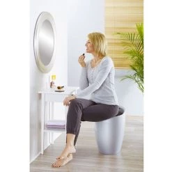 WENKO Tabouret 2 En 1 Candy - Diam. 36 X 50,5 - Argent 6 WENKO Tabouret 2 En 1 Candy - Diam. 36 X 50,5 - Argent -WENKO Soldes 6389578 2