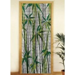 WENKO Rideau De Porte - Bambou - Bamboo - 90 X 200 - Blanc