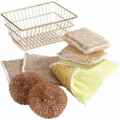 WENKO Kit De Nettoyage Cuivre - 8 Pièces - 19 X 14 X 16 - Jaune