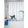 WENKO Rideau De Douche Cat - 180 X 200 - Blanc 1 WENKO Rideau De Douche Cat - 180 X 200 - Blanc -WENKO Soldes 6564019 1