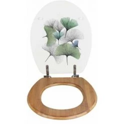 WENKO Abattant WC Original Ginkgo, Abattant WC Bois, Fixation Acier Inox "fix Clip", Bambou - MDF, 34,5x42 Cm, Multicolore 7 WENKO Abattant WC Original Ginkgo, Abattant WC Bois, Fixation Acier Inox "fix Clip", Bambou - MDF, 34,5x42 Cm, Multicolore -WENKO Soldes 65643759 2