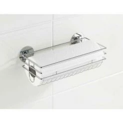 WENKO Porte Essuie-tout Mural Sans Perçage, Porte Sopalin Mural Fixation Sans Perçage Turbo-Loc®, Métal, 29x11x14,5 Cm, Brillant - Argent Brillant 10 WENKO Porte Essuie-tout Mural Sans Perçage, Porte Sopalin Mural Fixation Sans Perçage Turbo-Loc®, Métal, 29x11x14,5 Cm, Brillant - Argent Brillant -WENKO Soldes 6577769 4