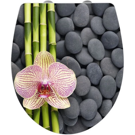 WENKO Abattant WC Original Spa, Abattant WC Avec Frein De Chute, Fixation Inox Clipsable, Duroplast Acrylique, 39x45 Cm, Multicolore - Blanc 3 WENKO Abattant WC Original Spa, Abattant WC Avec Frein De Chute, Fixation Inox Clipsable, Duroplast Acrylique, 39x45 Cm, Multicolore - Blanc