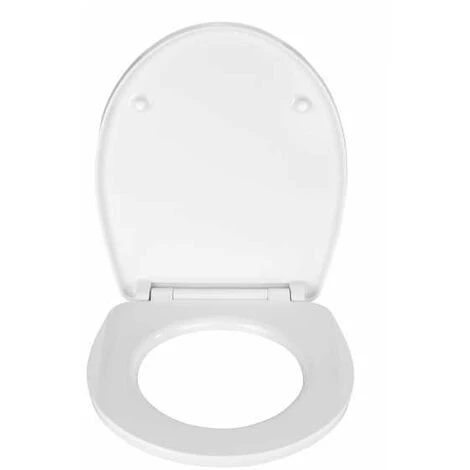 WENKO Abattant WC Original Spa, Abattant WC Avec Frein De Chute, Fixation Inox Clipsable, Duroplast Acrylique, 39x45 Cm, Multicolore - Blanc 4 WENKO Abattant WC Original Spa, Abattant WC Avec Frein De Chute, Fixation Inox Clipsable, Duroplast Acrylique, 39x45 Cm, Multicolore - Blanc – Image 2