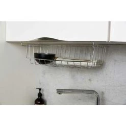 WENKO Panier Suspendu, Rangement Placard Cuisine à Suspendre, Métal, 45.5x27.5x12.5 Cm, Chromé - Argent Brillant -WENKO Soldes 6577832 3