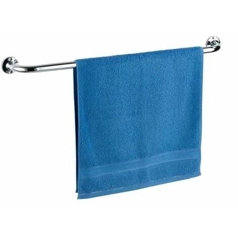 WENKO Porte Serviettes Mural Salle De Bain, Basic, Longueur 80 Cm, Acier Inoxydable, 86x6x9,5 Cm, Brillant 3 WENKO Porte Serviettes Mural Salle De Bain, Basic, Longueur 80 Cm, Acier Inoxydable, 86x6x9,5 Cm, Brillant