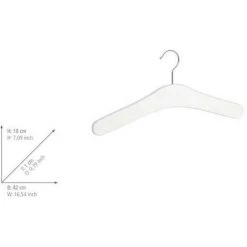 WENKO Cintre Bois Berlin Blanc - Blanc 7 WENKO Cintre Bois Berlin Blanc - Blanc -WENKO Soldes 6577885 3