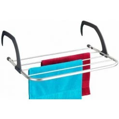 WENKO Séchoir à Linge Balcon 2en1, Séchoir Extérieur Et Tablette à Suspendre, Pliable, Aluminium - Plastique, 53x34x16 cm, Brillant - Gris 6 WENKO Séchoir à Linge Balcon 2en1, Séchoir Extérieur Et Tablette à Suspendre, Pliable, Aluminium - Plastique, 53x34x16 cm, Brillant - Gris -WENKO Soldes 6577899 2