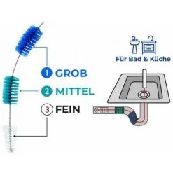 WENKO Nettoyeur 3 Brosses Pour Tuyaux D´écoulement - Blanc -WENKO Soldes 6577904 3