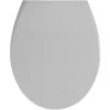 WENKO Abattant WC Avec Frein De Chute Samos, Abattant WC Clipsable Avec Fixation Inox, Duroplast, 37,5x44,5 Cm, Gris Clair - Gris - Gris Clair -WENKO Soldes 6577908 1