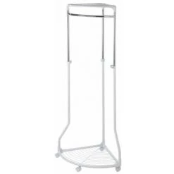WENKO Penderie D'angle, Portant Vêtements Sur Roulettes, Pointy, H112-166