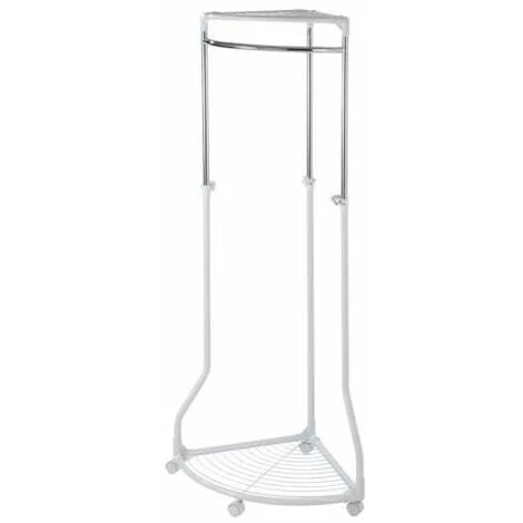 WENKO Penderie D'angle, Portant Vêtements Sur Roulettes, Pointy, H112-166 3 WENKO Penderie D'angle, Portant Vêtements Sur Roulettes, Pointy, H112-166