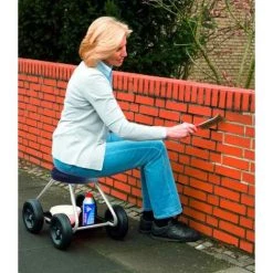 WENKO Siège Roulant Secura - Argent -WENKO Soldes 6577925 3