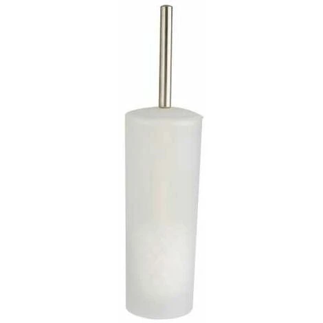 WENKO Brosse WC Arktis, Brosse WC Blanche, Design Fermé, Plastique, Ø 10x39 Cm, Blanc Givré - Blanc 3 WENKO Brosse WC Arktis, Brosse WC Blanche, Design Fermé, Plastique, Ø 10x39 Cm, Blanc Givré - Blanc