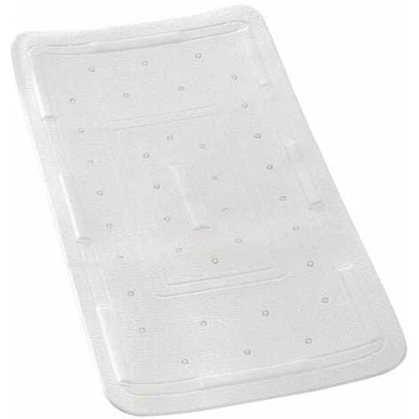 WENKO Tapis De Baignoire Florida XL, Tapis De Bain Antidérapant Avec Trous D'évacuation, Fixation Par Ventouse, Plastique, 90x36,5 Cm, Blanc - Blanc 3 WENKO Tapis De Baignoire Florida XL, Tapis De Bain Antidérapant Avec Trous D'évacuation, Fixation Par Ventouse, Plastique, 90x36,5 Cm, Blanc - Blanc