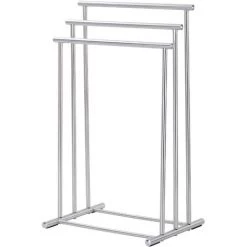 WENKO Porte Serviettes Salle De Bain Sur Pied Lioni, Acier Inoxydable, 50x37x76 Cm, Mat