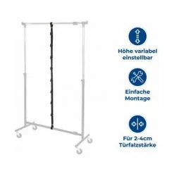 WENKO Rangement Sac à Main à Suspendre, Rangement Pour Penderie Fixation Sans Perçage, Lot De 2, Range Sac à Main Avec 8 Crochets De Suspension, Plastique, 3x200x3,5 Cm, Noir 9 WENKO Rangement Sac à Main à Suspendre, Rangement Pour Penderie Fixation Sans Perçage, Lot De 2, Range Sac à Main Avec 8 Crochets De Suspension, Plastique, 3x200x3,5 Cm, Noir -WENKO Soldes 6578025 3