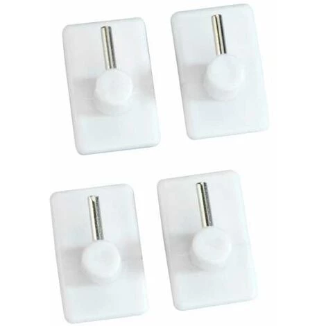 WENKO Crochet à Rideaux Blanc - Blanc 3 WENKO Crochet à Rideaux Blanc - Blanc