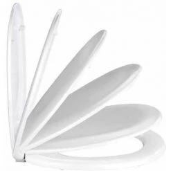 WENKO Abattant WC Avec Frein De Chute 'Easy Close' Savio, Fixation Plastique Chromé, Antibactérien, Duroplast, 35 X 44.5 Cm, Blanc - Blanc 10 WENKO Abattant WC Avec Frein De Chute 'Easy Close' Savio, Fixation Plastique Chromé, Antibactérien, Duroplast, 35 X 44.5 Cm, Blanc - Blanc -WENKO Soldes 6578051 4