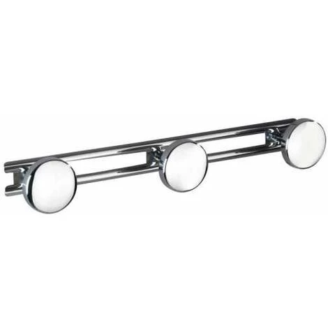 WENKO Patère Murale Salle De Bain Basic, Avec 3 Crochets Porte Manteau, Porte Serviette, Fixation Murale, Vis Et Chevilles Fournies, Acier Inoxydable, 24,5x6,5x3,3 Cm, Brillant - Brillant 3 WENKO Patère Murale Salle De Bain Basic, Avec 3 Crochets Porte Manteau, Porte Serviette, Fixation Murale, Vis Et Chevilles Fournies, Acier Inoxydable, 24,5x6,5x3,3 Cm, Brillant - Brillant