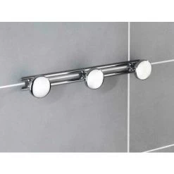 WENKO Patère Murale Salle De Bain Basic, Avec 3 Crochets Porte Manteau, Porte Serviette, Fixation Murale, Vis Et Chevilles Fournies, Acier Inoxydable, 24,5x6,5x3,3 Cm, Brillant - Brillant 10 WENKO Patère Murale Salle De Bain Basic, Avec 3 Crochets Porte Manteau, Porte Serviette, Fixation Murale, Vis Et Chevilles Fournies, Acier Inoxydable, 24,5x6,5x3,3 Cm, Brillant - Brillant -WENKO Soldes 6578052 4