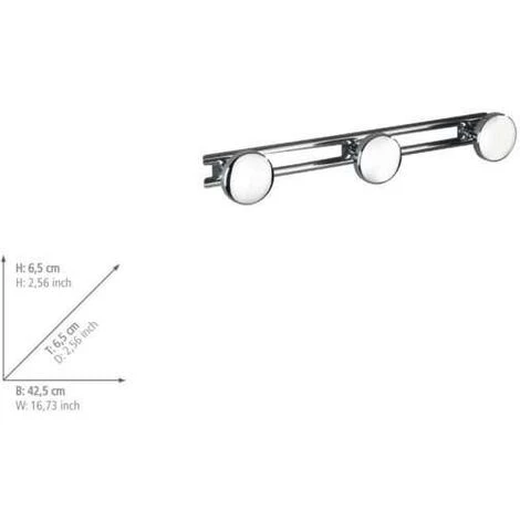 WENKO Patère Murale Salle De Bain Basic, Avec 3 Crochets Porte Manteau, Porte Serviette, Fixation Murale, Vis Et Chevilles Fournies, Acier Inoxydable, 24,5x6,5x3,3 Cm, Brillant - Brillant 7 WENKO Patère Murale Salle De Bain Basic, Avec 3 Crochets Porte Manteau, Porte Serviette, Fixation Murale, Vis Et Chevilles Fournies, Acier Inoxydable, 24,5x6,5x3,3 Cm, Brillant - Brillant – Image 5