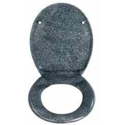 WENKO Abattant WC Avec Frein De Chute Premium Ottana Granit, Abattant WC Clipsable Avec Fixation En Acier Inox, Fix-Clip, Duroplast, 37.5 X 44.5 Cm, Granit - Gris 11 WENKO Abattant WC Avec Frein De Chute Premium Ottana Granit, Abattant WC Clipsable Avec Fixation En Acier Inox, Fix-Clip, Duroplast, 37.5 X 44.5 Cm, Granit - Gris -WENKO Soldes 6578068 5