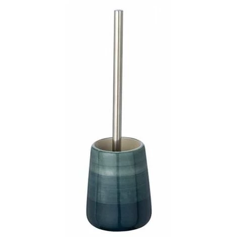 WENKO Porte Brosse WC Pottery, Brosse WC Noire, Céramique Peinte à La Main, Ø 12,5x39,5 Cm, Pétrole - Pétrole 3 WENKO Porte Brosse WC Pottery, Brosse WC Noire, Céramique Peinte à La Main, Ø 12,5x39,5 Cm, Pétrole - Pétrole