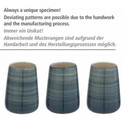 WENKO Porte Brosse WC Pottery, Brosse WC Noire, Céramique Peinte à La Main, Ø 12,5x39,5 Cm, Pétrole - Pétrole 8 WENKO Porte Brosse WC Pottery, Brosse WC Noire, Céramique Peinte à La Main, Ø 12,5x39,5 Cm, Pétrole - Pétrole -WENKO Soldes 6578081 3