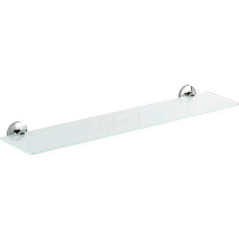WENKO Etagère Salle De Bain Cuba, Tablette En Verre, Fixation Murale, Vis Et Chevilles Fournies, Fixation Zinc Moulé Sous Pression Inox - Verre Satiné, 60x13,5x5 Cm, Brillant 3 WENKO Etagère Salle De Bain Cuba, Tablette En Verre, Fixation Murale, Vis Et Chevilles Fournies, Fixation Zinc Moulé Sous Pression Inox - Verre Satiné, 60x13,5x5 Cm, Brillant